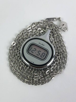 ALBA SILVER WATCH NECKLACE