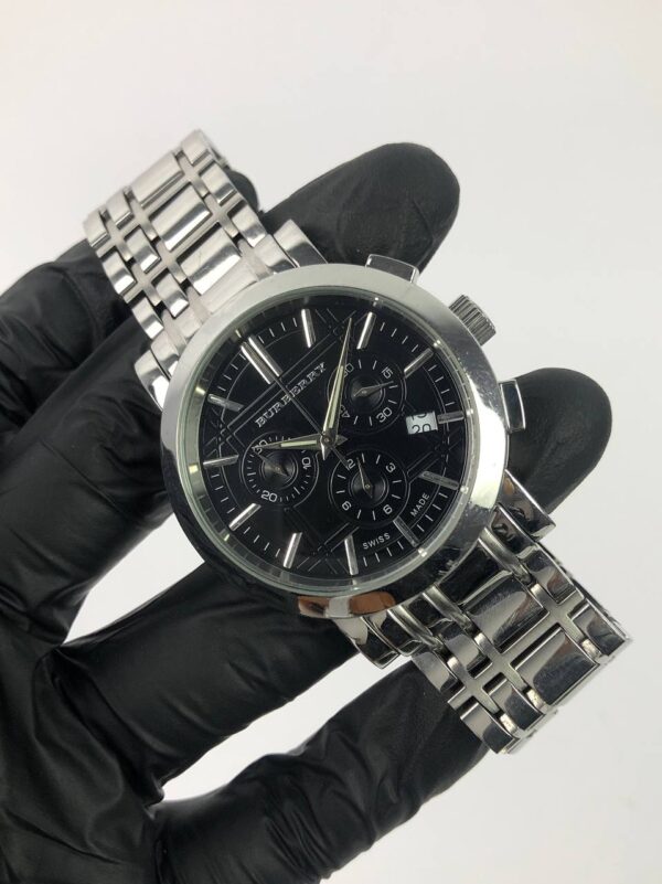 BURBERRY CHRONOGRAPH SWISSMADE ALL ORIGINAL - Gambar 4