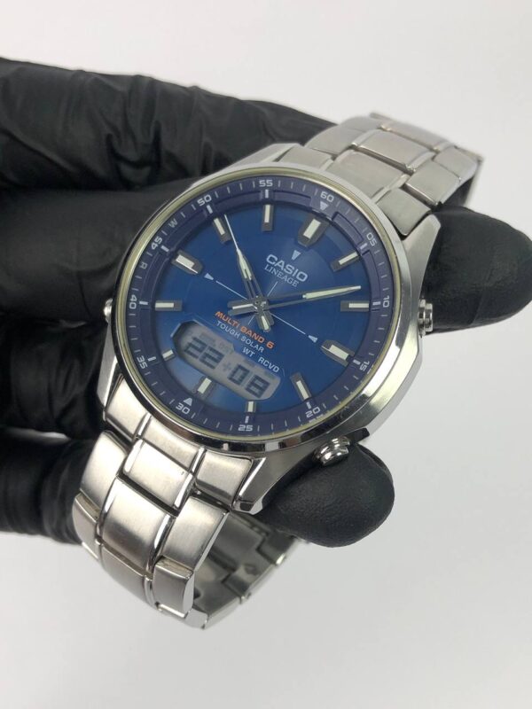 CASIO LINEAGE BLUD DIAL ANADIGI - Gambar 3