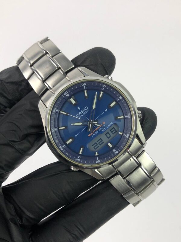 CASIO LINEAGE BLUD DIAL ANADIGI - Gambar 4