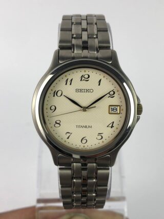 SEIKO WAFFLE DIAL FULL TITANIUM