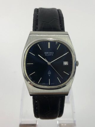 SEIKO QUARTZ BLUE SUNBURST DIAL