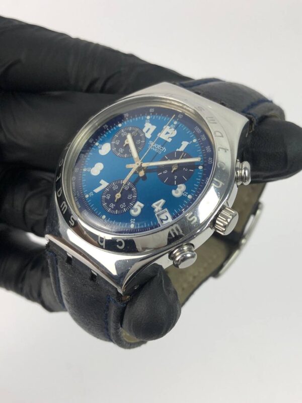 SWATCH IRONY CHRONOGRAPH BLUE DIAL - Gambar 4