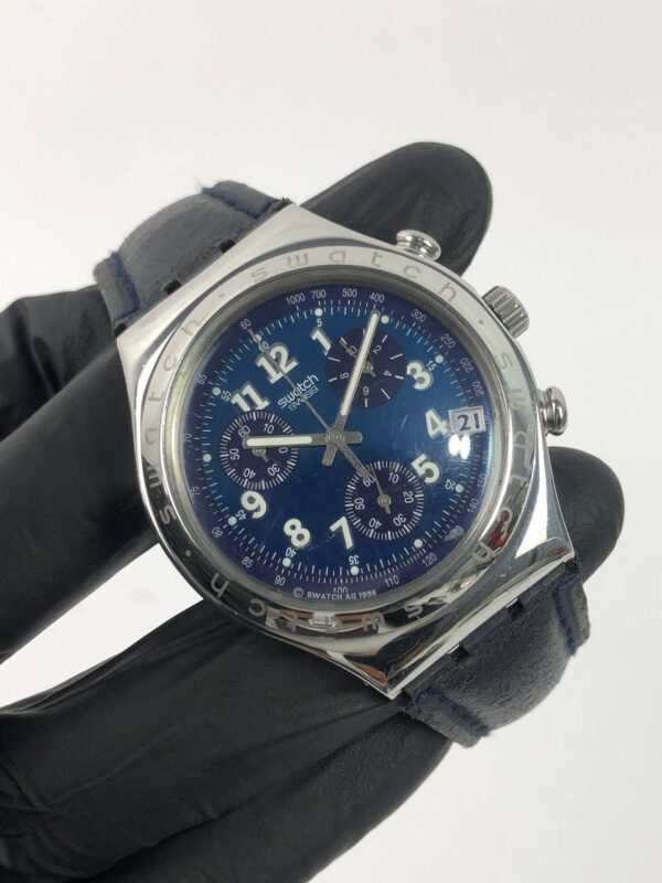 SWATCH IRONY CHRONOGRAPH BLUE DIAL - Gambar 3