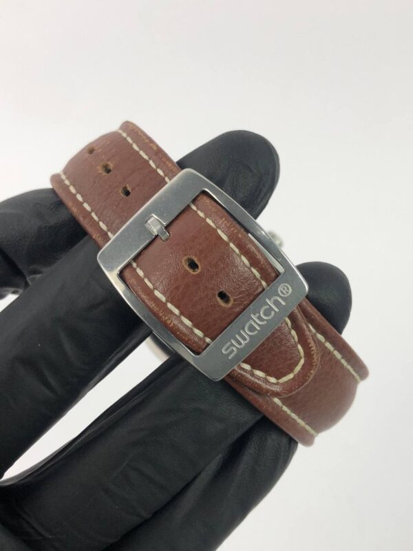 SWATCH IRONY CHRONOGRAPH TAN DIAL FULL ORI - Gambar 8