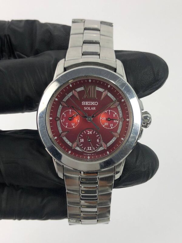 SEIKO SOLAR MAROON DIAL - Gambar 2