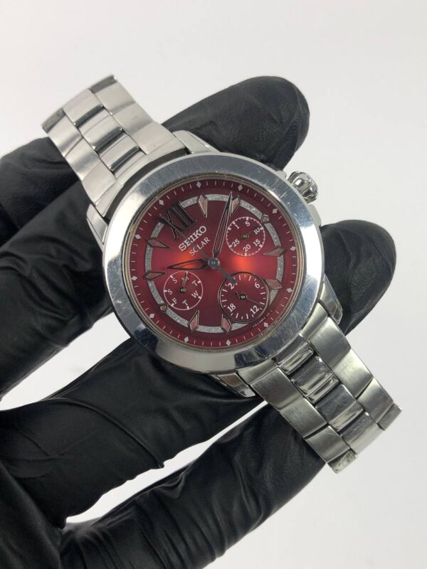 SEIKO SOLAR MAROON DIAL - Gambar 3