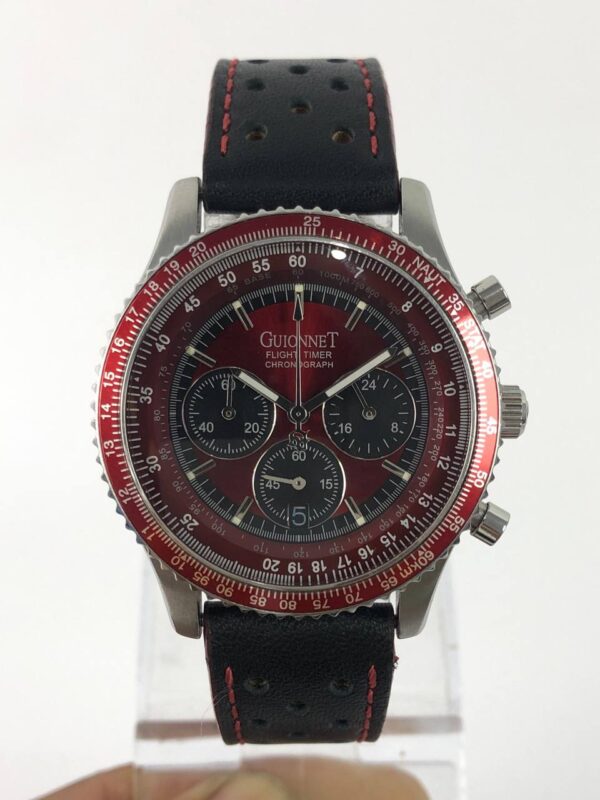 GUIONNET FLIGHT TIMER CHRONOGRAPH MAROON