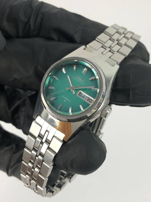 FULL ORI SEIKO AUTOMATIC LADY GREEN SUNBURST DIAL - Gambar 3