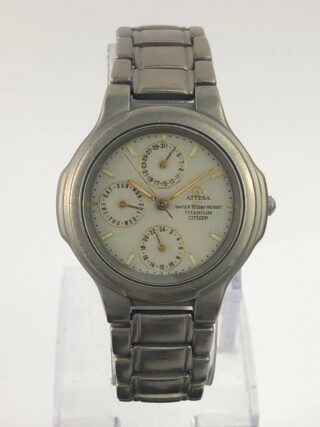CITIZEN ATTESA BLUE LUME DIAL TITANIUM