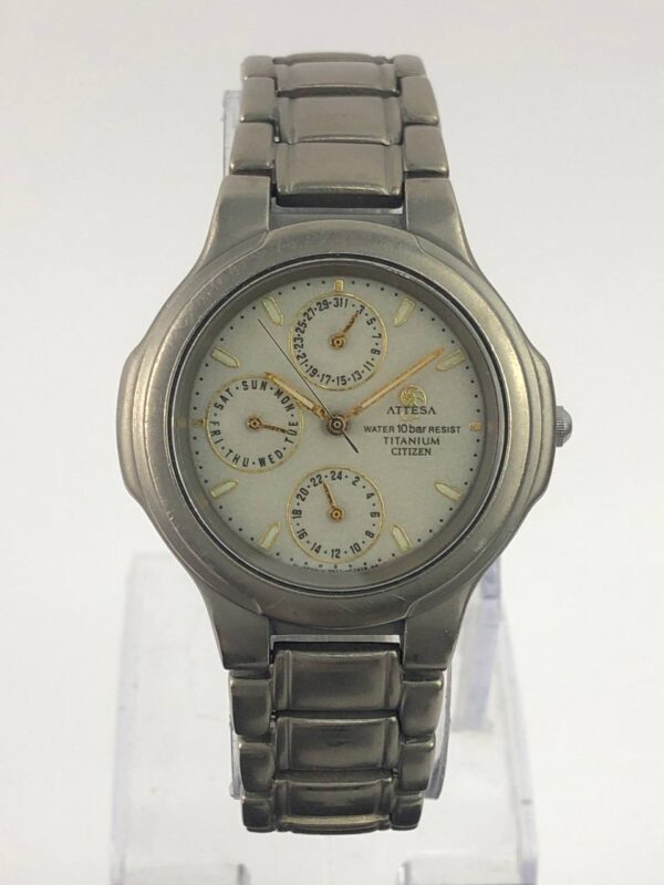 CITIZEN ATTESA BLUE LUME DIAL TITANIUM