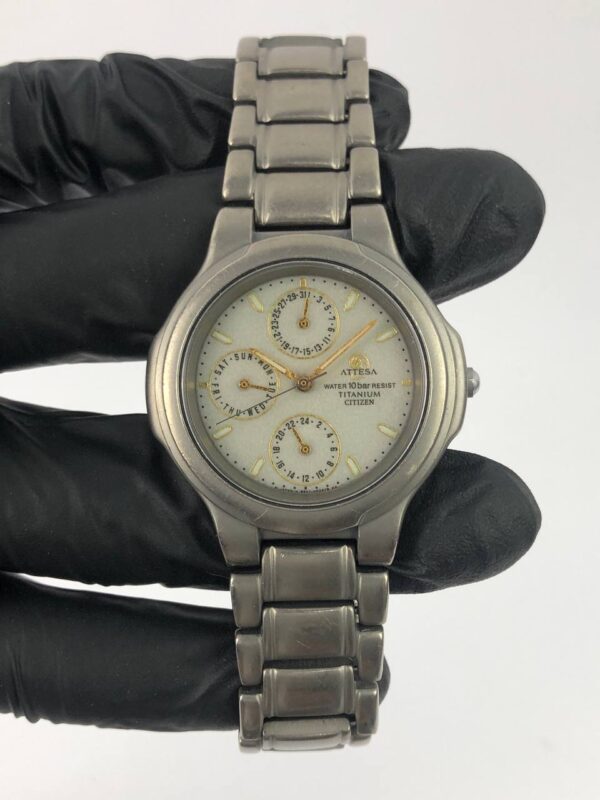 CITIZEN ATTESA BLUE LUME DIAL TITANIUM - Gambar 2