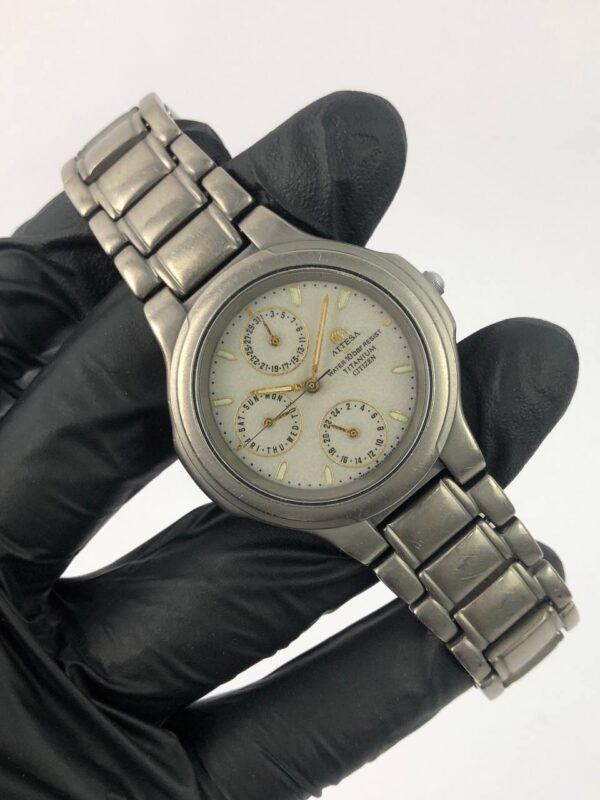 CITIZEN ATTESA BLUE LUME DIAL TITANIUM - Gambar 5