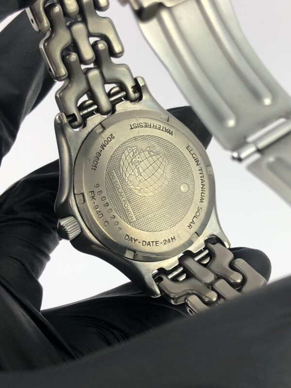 ELGIN TITANIUM BLUE LUME DIAL - Gambar 8