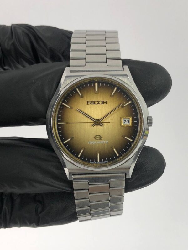 RICOH RIQUARTZ SUNBURST BROWN DIAL - Gambar 2