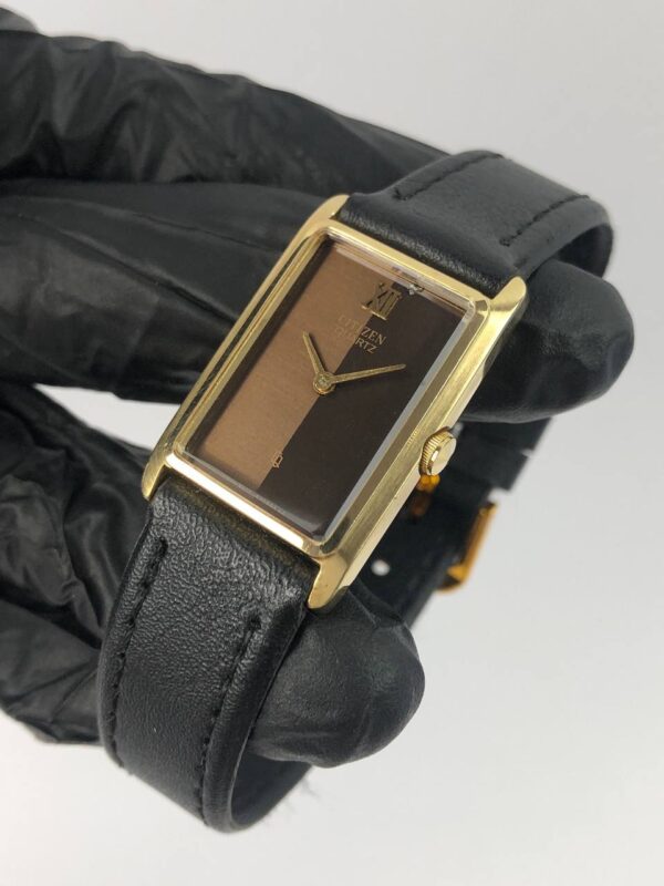 CITIZEN CRYSTON QUARTZ BROWN DIAL - Gambar 3