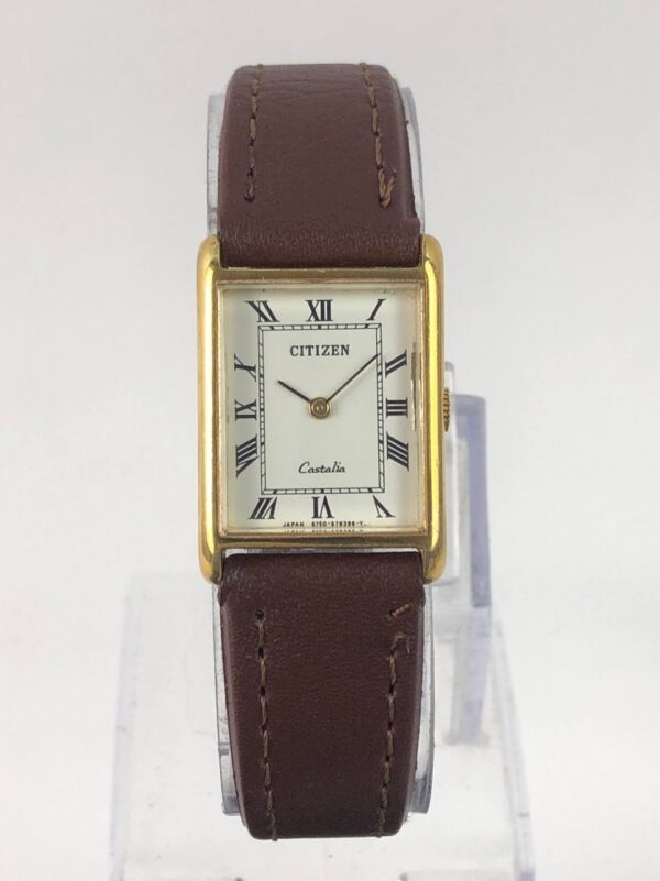 CITIZEN CASTALIA TANK ROMAN DIAL