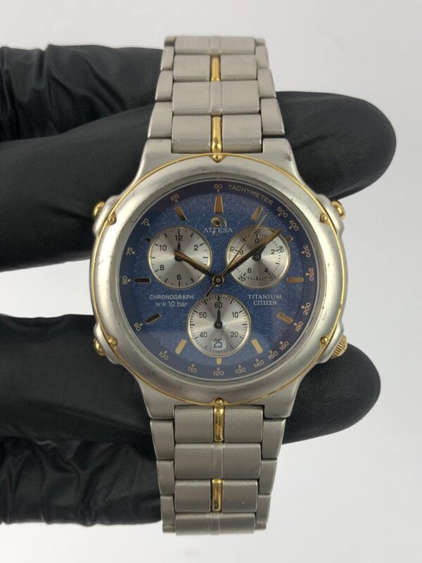 CITIZEN ATTESA TITANIUM SANDS BLUE DIAL - Gambar 2