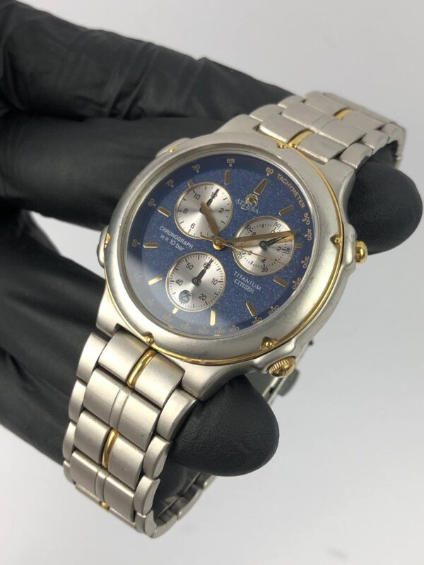 CITIZEN ATTESA TITANIUM SANDS BLUE DIAL - Gambar 3