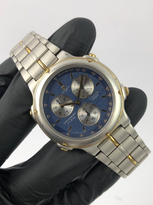 CITIZEN ATTESA TITANIUM SANDS BLUE DIAL - Gambar 4