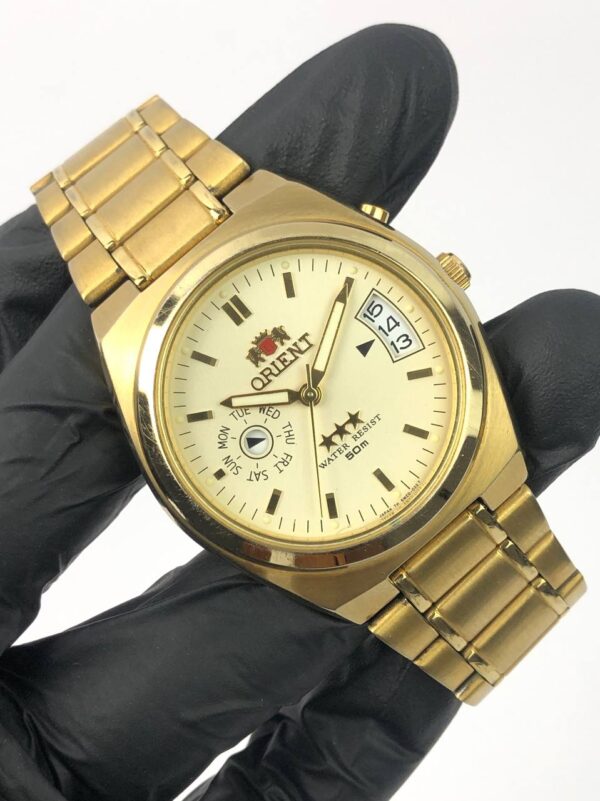 ORIENT TRIPLE STAR DAYDATE AUTOMATIC - Gambar 4