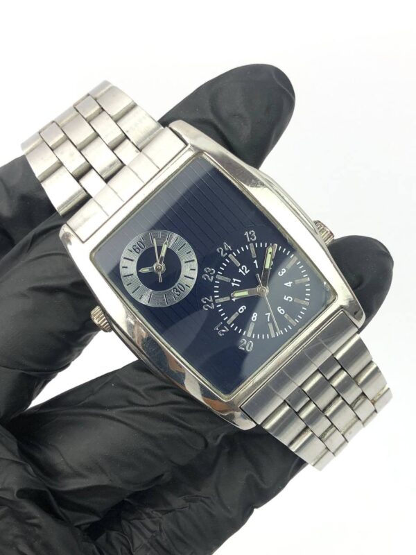 DUAL TIME JAPAN BLUE DIAL - Gambar 4