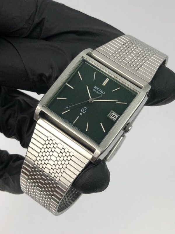 SEIKO SQUARE GREEN LINEN DIAL ALL ORI - Gambar 3