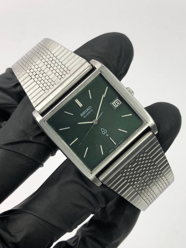 SEIKO SQUARE GREEN LINEN DIAL ALL ORI - Gambar 4