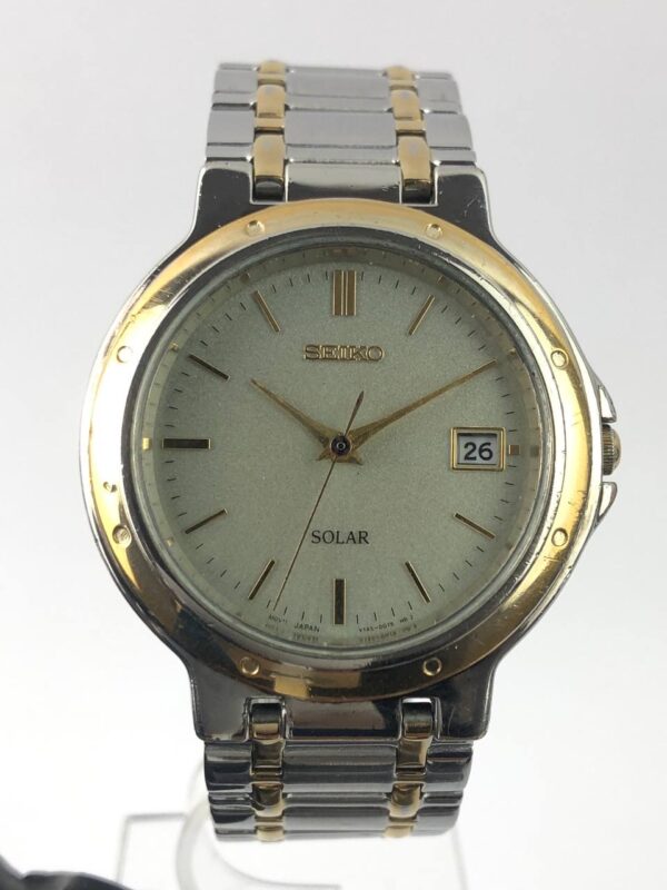 SEIKO SOLAR TWOTONE SANDS DIAL