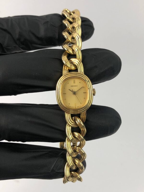 SEIKO BANGLE LADIES RANTAI ALL ORI - Gambar 2