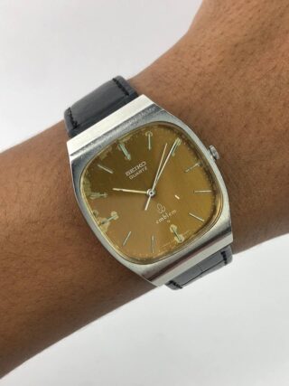 SEIKO QUARTZ EMBLEM BROWN DIAL