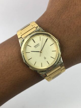 SEIKO QUARTZ VINTAGE MULTIGONAL BEZEL