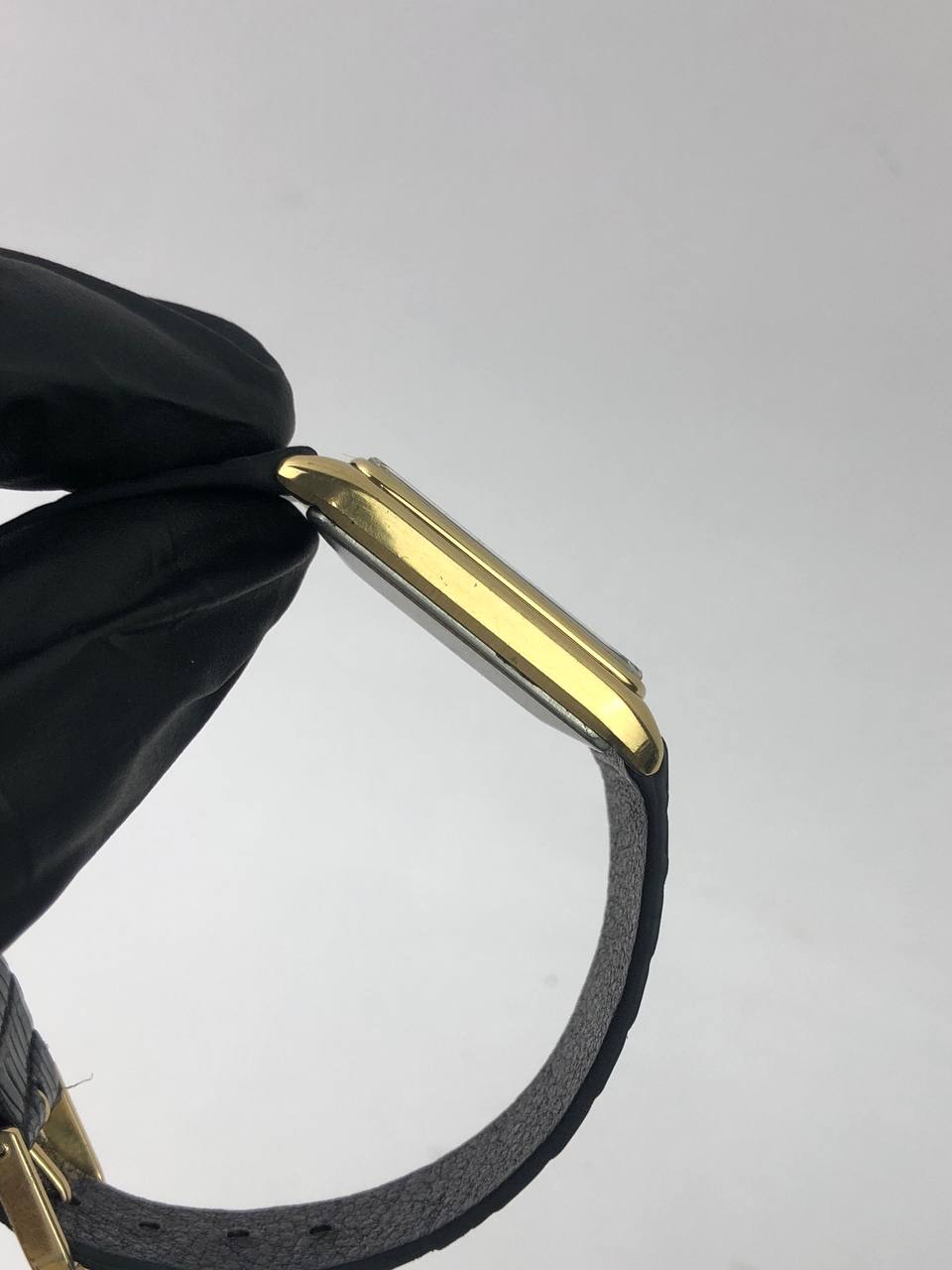 SEIKO QUARTZ TANK BLUE LINEN DIAL - Gambar 5