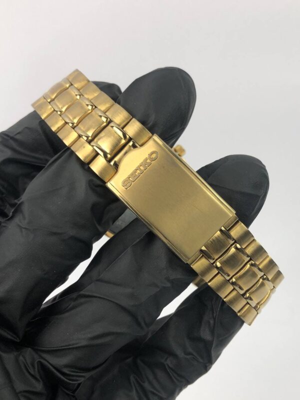 SEIKO QUARTZ ANALOG GOLD TONE CASE ALL ORI - Gambar 7