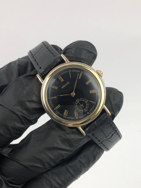 SEIKO MIDSIZE SUBSECOND BLACK DIAL - Gambar 4