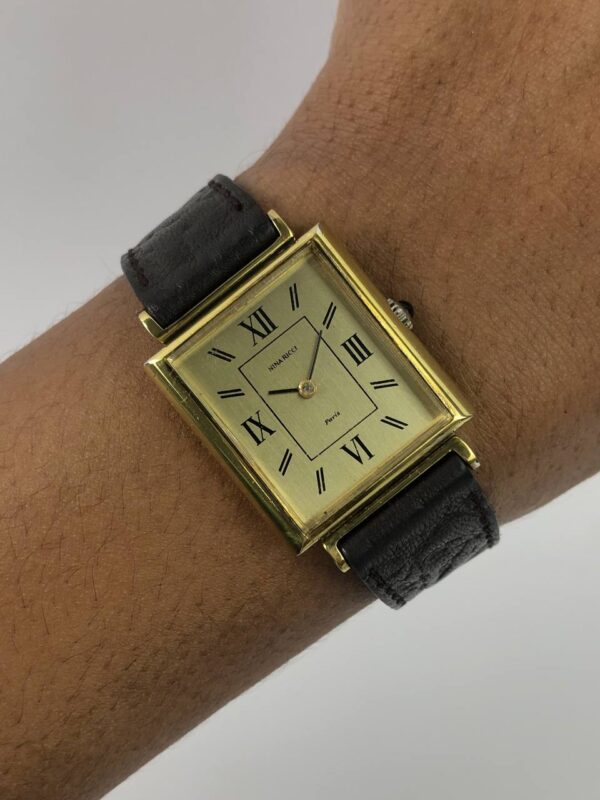 NINA RICCI TUXEDO ROMAN DIAL SQUARE
