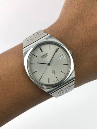 SEIKO QUARTZ GREY DIAL ALL ORI
