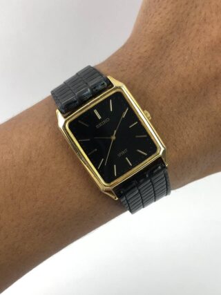 SEIKO SPIRIT TANK WITH CROCO STRAP