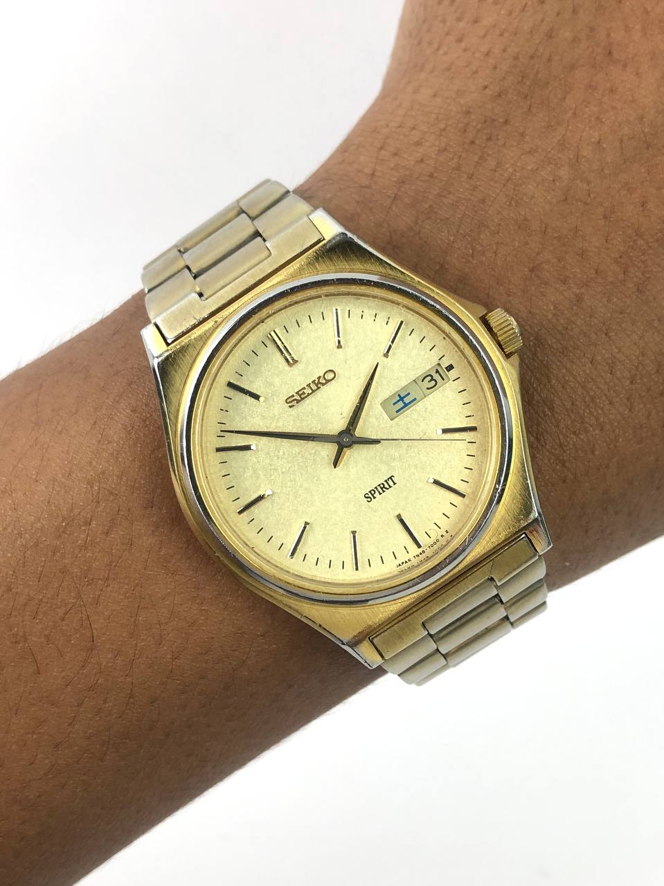 SEIKO SPIRIT GOLD SNOWFLAKE DIAL