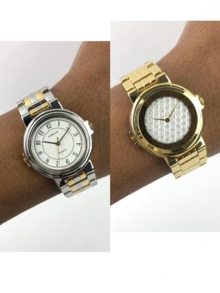 TWO FACE WATCH GLAM GOLD & CLASSIC STYLE ALL ORIGINAL