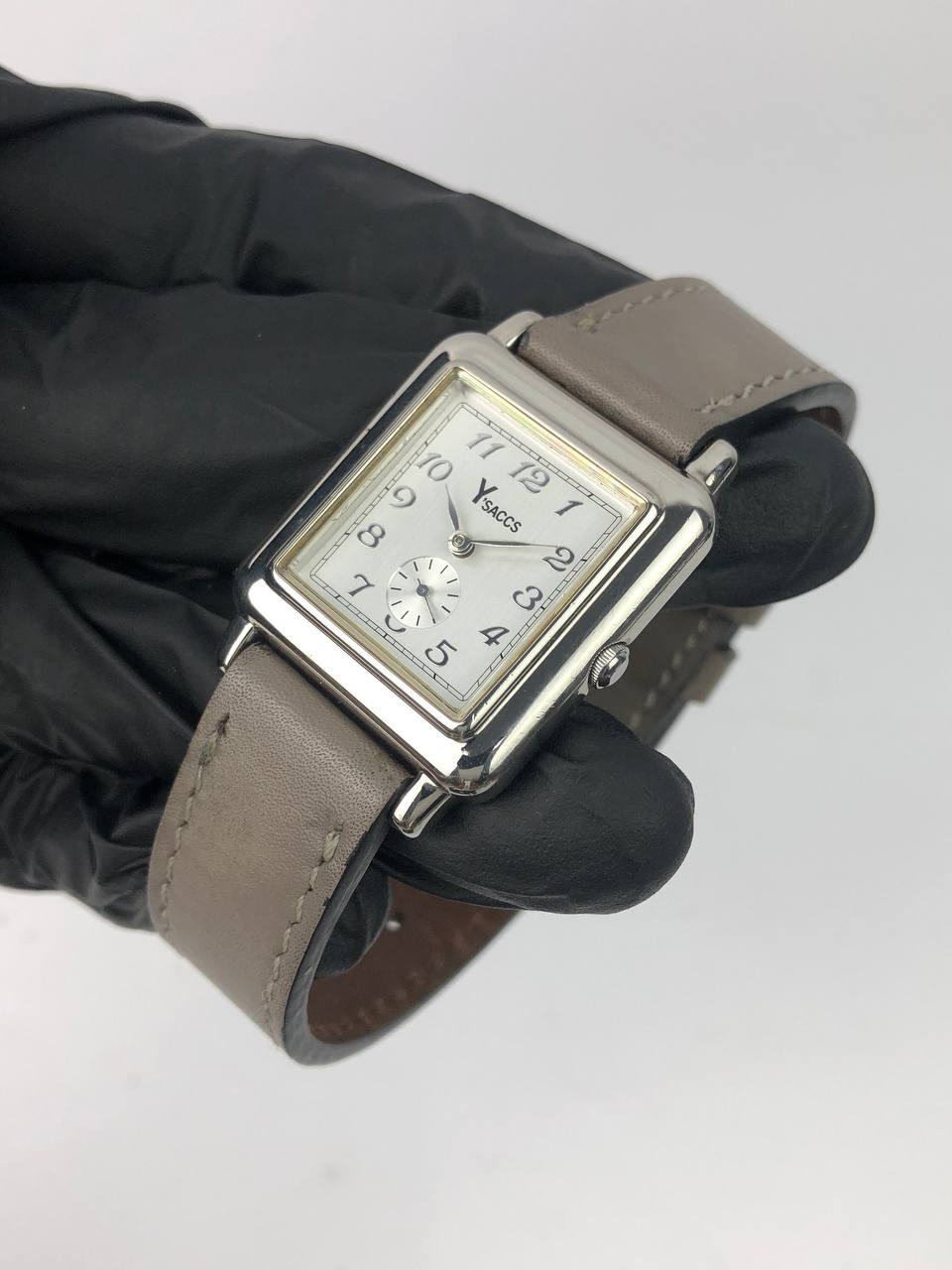 YSAAC NUMERIK SUB DIAL LEATHER STRAP - Gambar 3