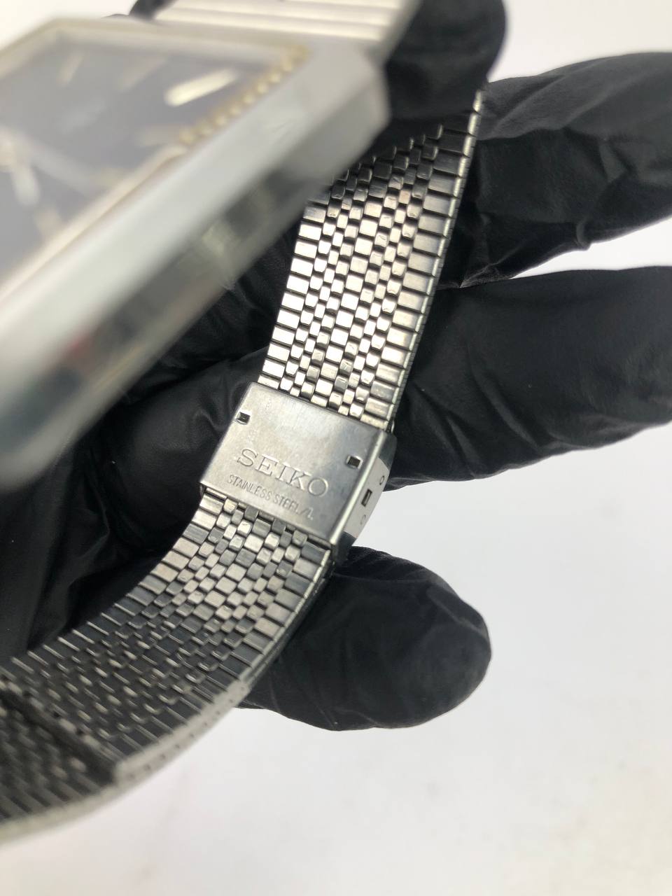 SEIKO TANK QUARTZ BLUE DIAL ALL ORI - Gambar 7