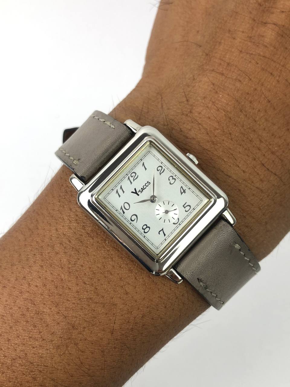 YSAAC NUMERIK SUB DIAL LEATHER STRAP