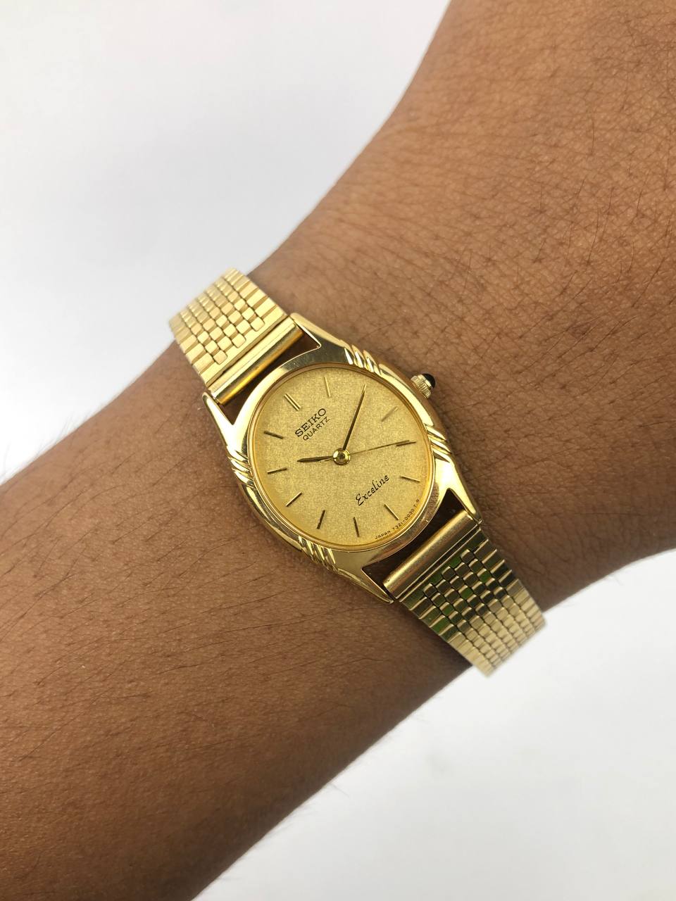 EKSLUSIF SEIKO EXCELINE LADIES SNOWFLAKE DIAL