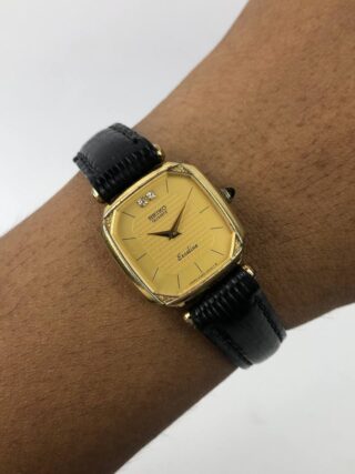 BEAUTIFUL SEIKO EXCELINE LADY TUXEDO DIAL