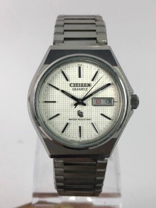 FULL ORI CITIZEN CRYSTON QUARTZ DAYDATE