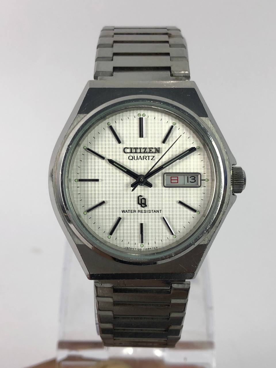 FULL ORI CITIZEN CRYSTON QUARTZ DAYDATE