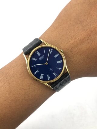 EKSLUSIF SEIKO QUARTZ ROMAN BLUE DIAL