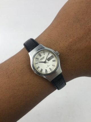 CITIZEN AUTOMATIC – DIAL PUTIH ROMAN, DAY DATE