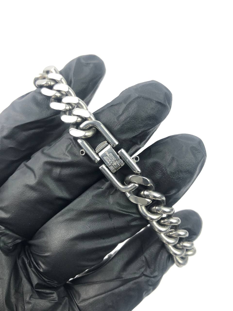 RARE Seiko Moorea White Dial Rantai Chunky - Gambar 7